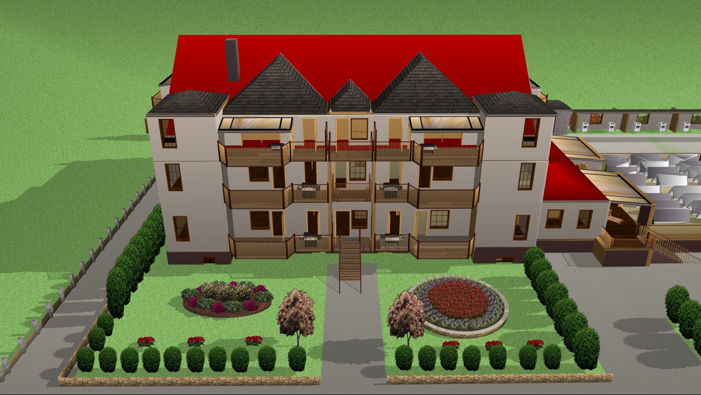 KME mit 12 ETW   Möglichkeit 2 - Vogelperspektive WESTEN 2024